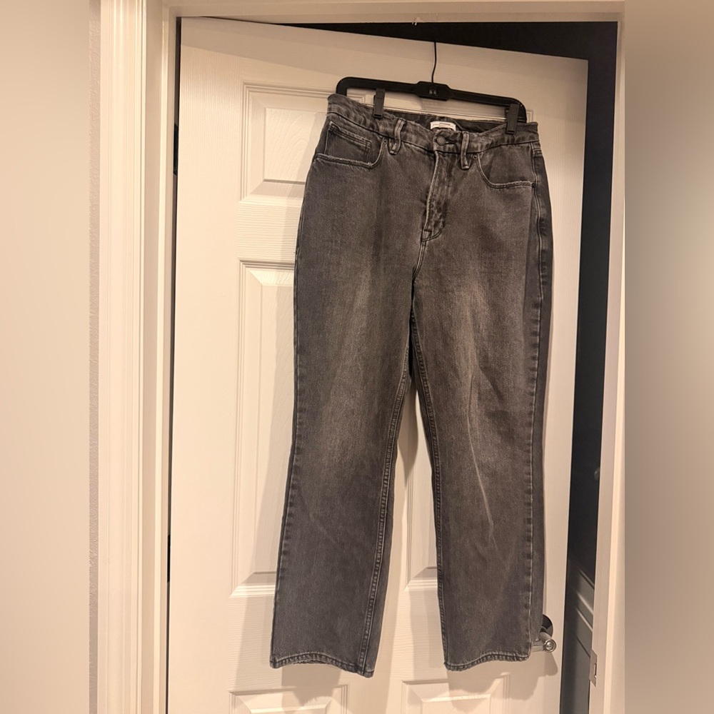 Classic Black washed  Straight-Leg Jeans